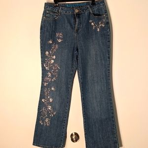 Embellished jeans
